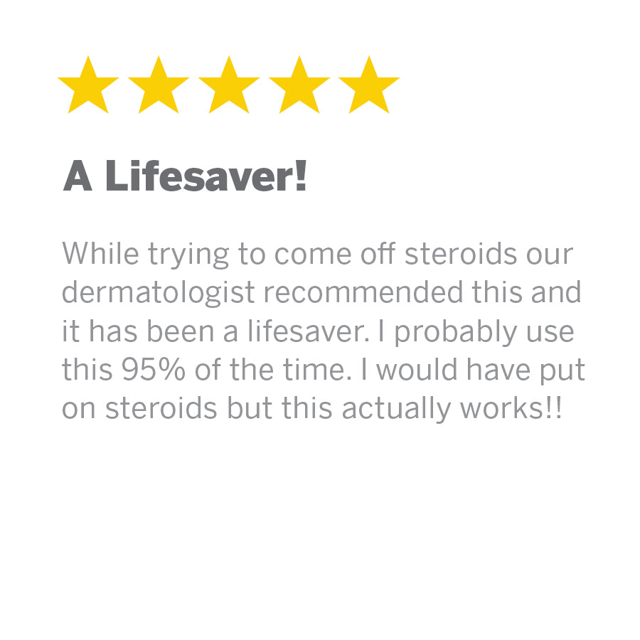 5 star review for an ezcema balm: soothe X